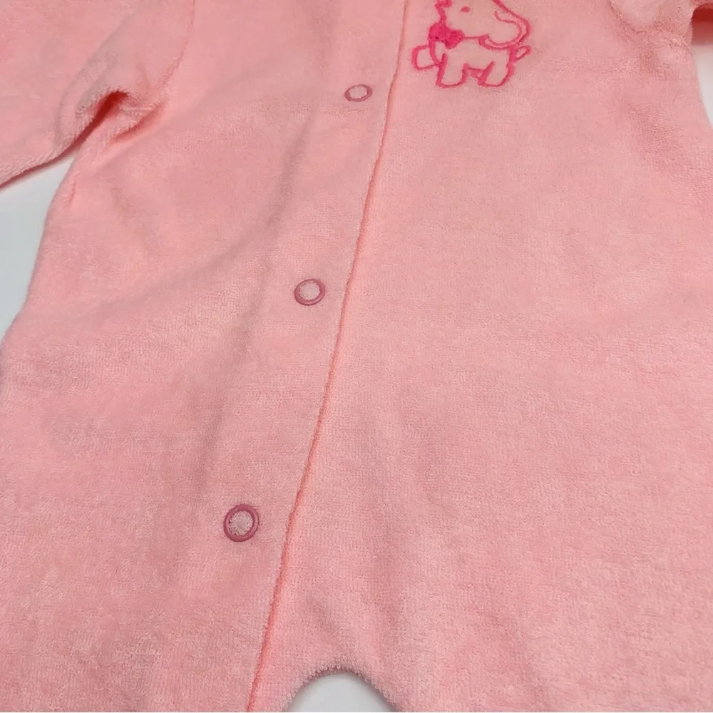 Vintage 1986 Campbell Kids by Carter's TerryCloth Footie Pajamas Small to 11lbs